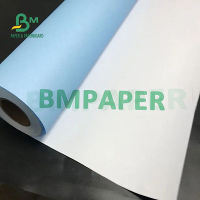 80gsm 20lb Một mặt / Hai mặt Giấy cuộn màu xanh lam In kỹ thuật số