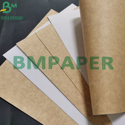 Virgin Pulp 325gsm Cấp thực phẩm Giấy Kraft trắng tráng mặt sau màu nâu