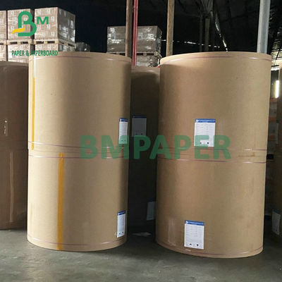 BM Cung cấp 70gsm 75gsm Giấy kraft bán mở rộng màu nâu để đóng gói xi măng