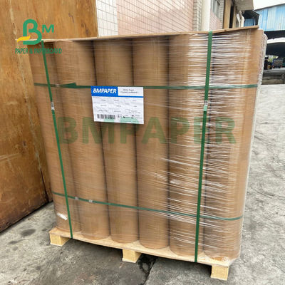 Cuộn giấy kraft màu nâu sẫm 300gsm Bột gỗ nguyên chất không rách