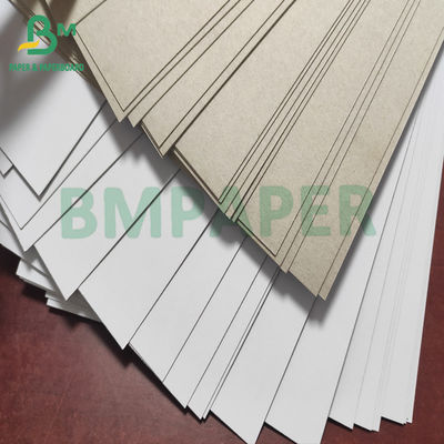 Có thể tái chế 400gsm Ván dăm lót trắng tráng hoàn toàn Mặt sau màu xám