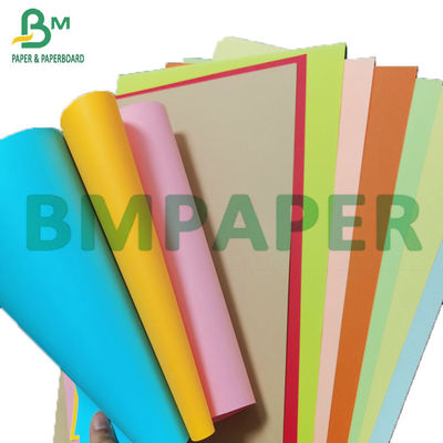 100gsm - 250gsm Giấy Bristol không tráng phủ đầy màu sắc Chiều rộng 1350mm Thẻ màu DIY