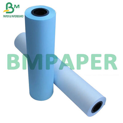 0,91 × 50m 80gsm Màu xanh lam kỹ thuật số CAD Plotter Giấy kết thúc ứng dụng Tòa nhà bố trí