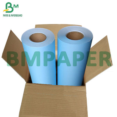 0,91 × 50m 80gsm Màu xanh lam kỹ thuật số CAD Plotter Giấy kết thúc ứng dụng Tòa nhà bố trí