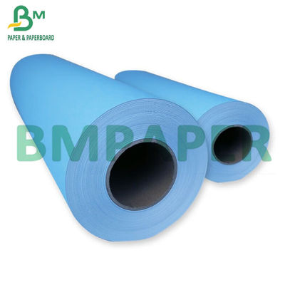 0,91 × 50m 80gsm Màu xanh lam kỹ thuật số CAD Plotter Giấy kết thúc ứng dụng Tòa nhà bố trí