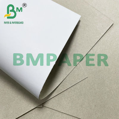 Bảng song công tráng 300GSM 400GSM Giấy trắng tái chế với mặt sau màu xám cho sách tập tin