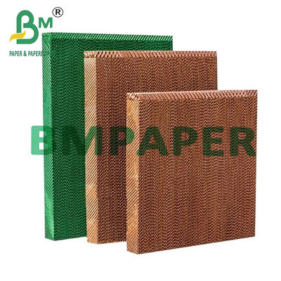 95g Tấm làm mát bằng giấy Cellulose màu nâu cho hệ thống làm mát chuồng gia cầm