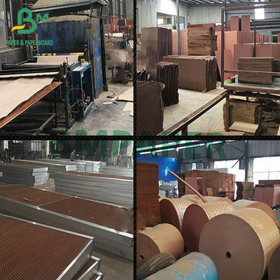 Tấm làm mát Giấy Kraft nâu 70gsm 80gsm 90gsm 100gsm Giấy cuộn có độ bền ướt cao