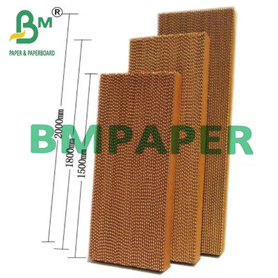 Tấm làm mát cường độ ướt Giấy kraft nâu chưa tẩy trắng cho trang trại gia cầm