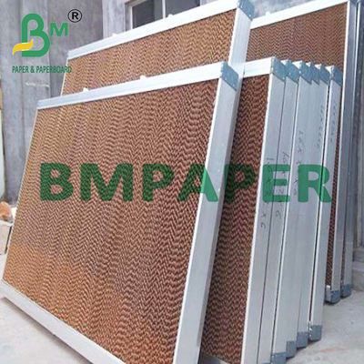 Tấm làm mát cường độ ướt Giấy kraft nâu chưa tẩy trắng cho trang trại gia cầm