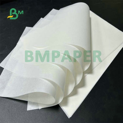 30gsm 35gsm 40gsm Cuộn giấy thấm mỡ tráng màu trắng để gói bánh mì kẹp thịt