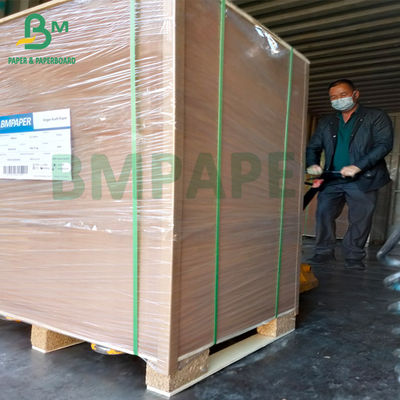 Túi hóa chất xi măng Giấy 50kg Bao tải có thể mở rộng Giấy kraft Màu nâu