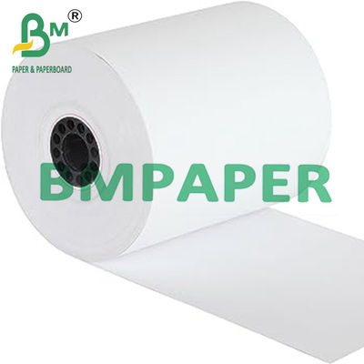 Cuộn giấy in nhiệt màu đen ấn tượng 55gsm 48gsm cho máy tính tiền