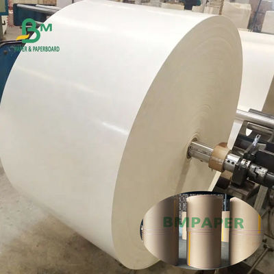 Cấp thực phẩm 210 / 230g + 15g Giấy tráng cốc màu trắng Poly tráng Giấy cuộn cho cốc giấy Bát giấy