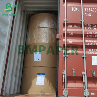 Cấp thực phẩm 210 / 230g + 15g Giấy tráng cốc màu trắng Poly tráng Giấy cuộn cho cốc giấy Bát giấy