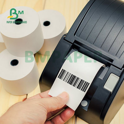 Cuộn giấy in nhiệt 55gsm 60gsm cho máy tính tiền 57 x 40mm