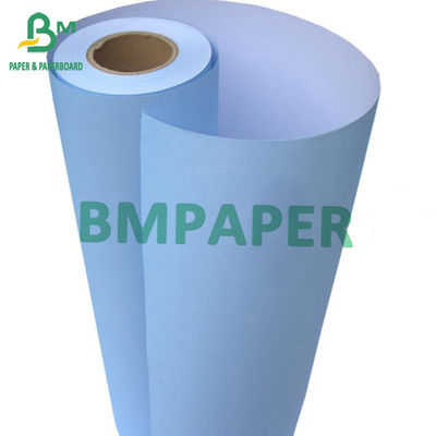 80gm injet giấy giấy bản thiết kế một mặt xanh, một mặt trắng 880mm X 50m 100m 150m Roll Core 2&quot;