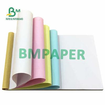 55gm NCR giấy không cacbon trắng vàng đỏ màu xanh lá cây giấy hóa đơn màu đen hình ảnh