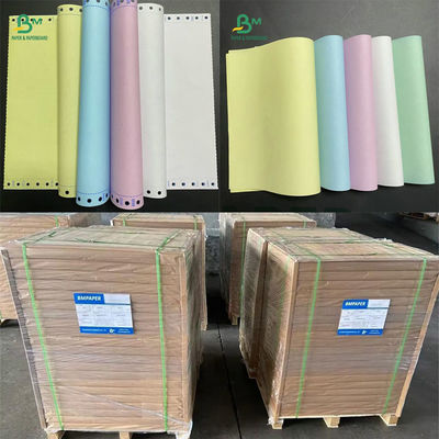 55gm NCR giấy không cacbon trắng vàng đỏ màu xanh lá cây giấy hóa đơn màu đen hình ảnh
