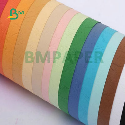 Xanh Xanh Đỏ 230gm 260gm Da Textured Bức giấy đúc cho bìa sách 31x43inch
