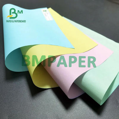 Giấy NCR không carbon 55GSM 60GSM Carbon Mặt trước Lưng 55GSM 60GSM 66x100cm Vòng 500 tờ