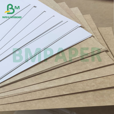 Bao bì thực phẩm đông lạnh Bảng giấy kraft phủ màu trắng Kraft Back cho hộp thực phẩm