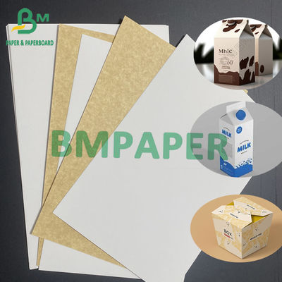 200gr White Board Kraft Back Aseptic For Liquid Packing Frozen refrigerated Beverage Packing Paper Chiều rộng 1080 mm