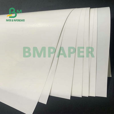 60gm 90gm Độ bền ẩm cao C1S giấy nhãn màu trắng trong cuộn