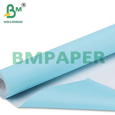 80g 24 &quot;x 150ft giấy vẽ màu xanh với mặt sau màu trắng cho các bản vẽ kỹ thuật