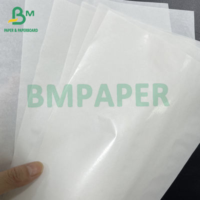 45 gsm + 10 gsm Một mặt bóng PE phủ giấy bọc burger màu trắng
