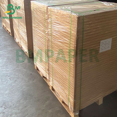 50 gsm + 10 gsm Bảng giấy thực phẩm Kraft màu trắng phủ PE bóng mặt đơn
