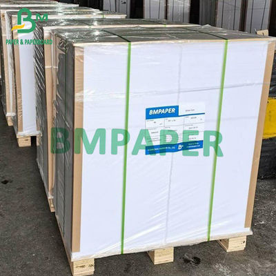 100#80#70#Giấy nghệ thuật phủ văn bản màu trắng Bóng / Giấy bìa mờ 24&quot; 36&quot; 610mm 914mm