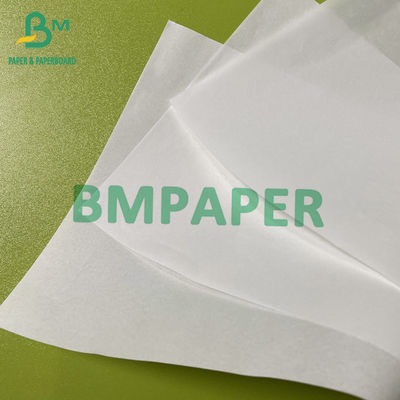 35gsm 40gsm giấy bảo vệ dầu giấy trắng chống mỡ trong cuộn kích thước tùy chỉnh cho bọc thực phẩm