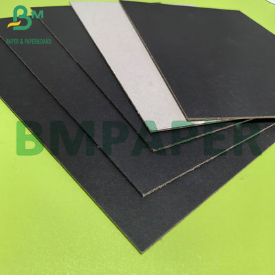 2mm cao độ cứng tái chế Duplex giấy đen với lưng màu xám cho khung ảnh