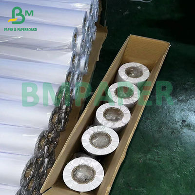 20LB 24 &quot;× 150&quot; CAD INK JET ROLLS Bond Màu trắng 80gsm giấy phác thảo cho giấy kỹ thuật