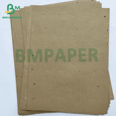 70gm tái chế vòng lỗ lỗ đục dưới lớp giấy kraft cho nhà máy may mặc