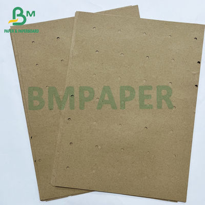 70gm tái chế vòng lỗ lỗ đục dưới lớp giấy kraft cho nhà máy may mặc