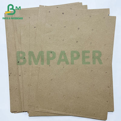 70gm tái chế vòng lỗ lỗ đục dưới lớp giấy kraft cho nhà máy may mặc