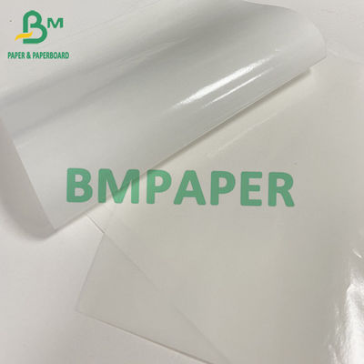 Glassine 1 mặt silicated trắng cho nhãn tự dính giấy cơ sở giấy phát hành 60gsm 1530mm 1100mm 787mm cuộn