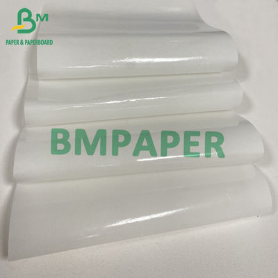 Glassine 1 mặt silicated trắng cho nhãn tự dính giấy cơ sở giấy phát hành 60gsm 1530mm 1100mm 787mm cuộn