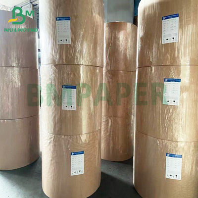 Giao dịch tái chế 40g cao cấp một mặt bóng màu nâu túi kraft giấy cuộn