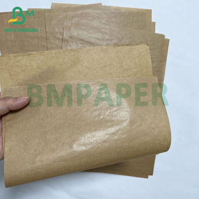 40grs an toàn thực phẩm một mặt cao cấp bóng màu nâu túi kraft giấy