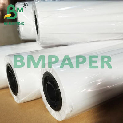 Bảng giấy liên kết trắng 36 &quot;x 500ft 3&quot; lõi 20lb cho máy in inkjet định dạng rộng