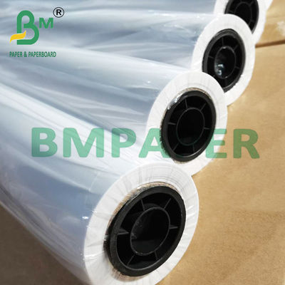 Bảng giấy liên kết trắng 36 &quot;x 500ft 3&quot; lõi 20lb cho máy in inkjet định dạng rộng