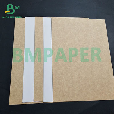 200 250gm 100% gỗ nguyên thủy bột giấy chất lượng thực phẩm phủ Kraft Back cho bao bì sản phẩm thực phẩm