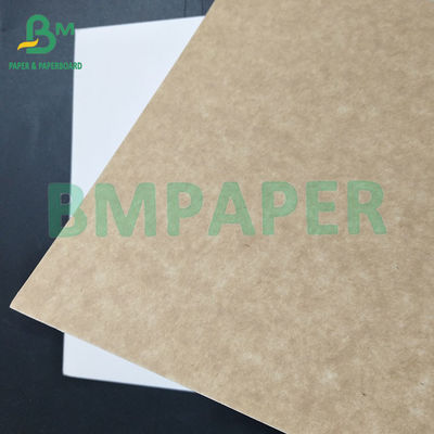 200 250gm 100% gỗ nguyên thủy bột giấy chất lượng thực phẩm phủ Kraft Back cho bao bì sản phẩm thực phẩm