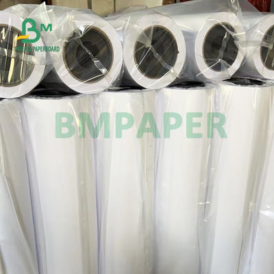 20lb không phủ giấy CAD cuộn cho máy in inkjet 36' X 500' 3' lõi trắng sáng