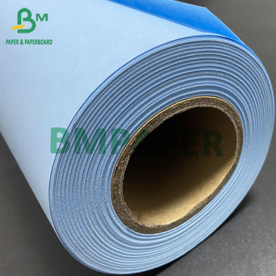 Blue Plotter giấy cuộn hai mặt bản đồ giấy tùy chỉnh chiều rộng 50m 100m 150m chiều dài
