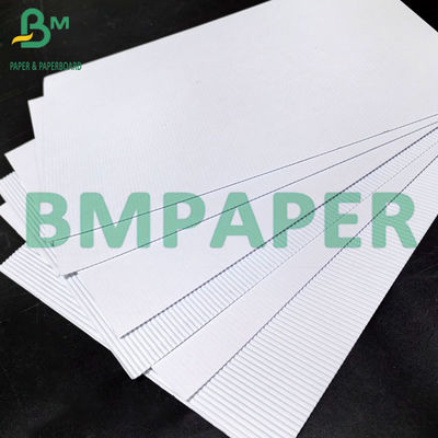 1.5mm F Flute White Recycled Corrugated Board Sheets cho hộp gấp