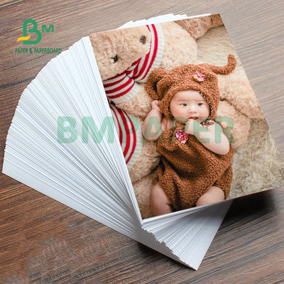 260gm 300gm Bức in bấm hai mặt Bức ảnh bóng cho thực đơn 6R A4